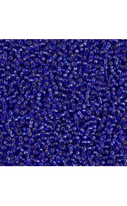 Miyuki rocailles Perlen 15/0 - Silverlined cobalt 15-20